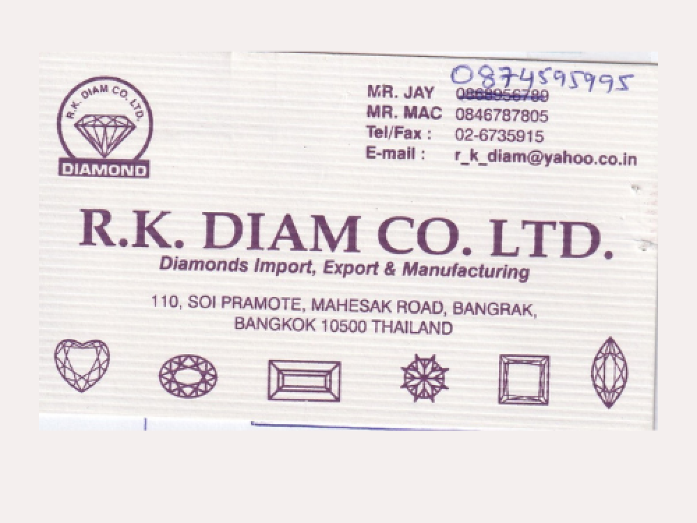 R.K.DIAM CO., LTD.